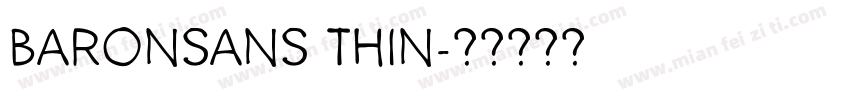 BaronSans Thin字体转换